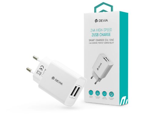 Devia 2xUSB hálózati töltő adapter - 12W