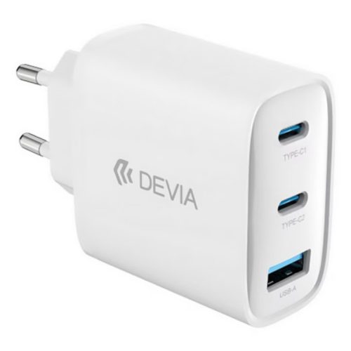Devia Extreme Speed 65W GaN gyorstöltő – 2× USB-C + USB-A, univerzális, Apple kompatibilis