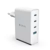 Devia Extreme Speed 100W GaN PD hálózati gyorstöltő adapter – 4 portos (3x USB-C + 1x USB-A) fali töltőfej MacBook, laptop és iPhone készülékekhez