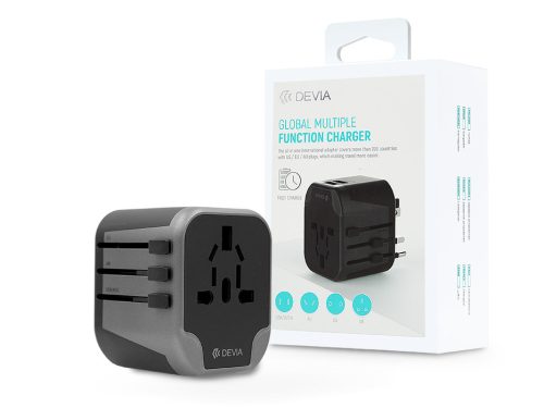 Devia többfunkciós globális hálózati töltő utazó adapter (UK/EU/USA/USA/Japán/AU)