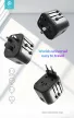 Devia többfunkciós globális hálózati töltő utazó adapter (UK/EU/USA/USA/Japán/AU)