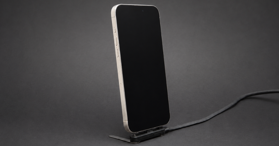 MAQO FlexStand 240W USB-C gyorstöltő kábel beépített telefontartóval